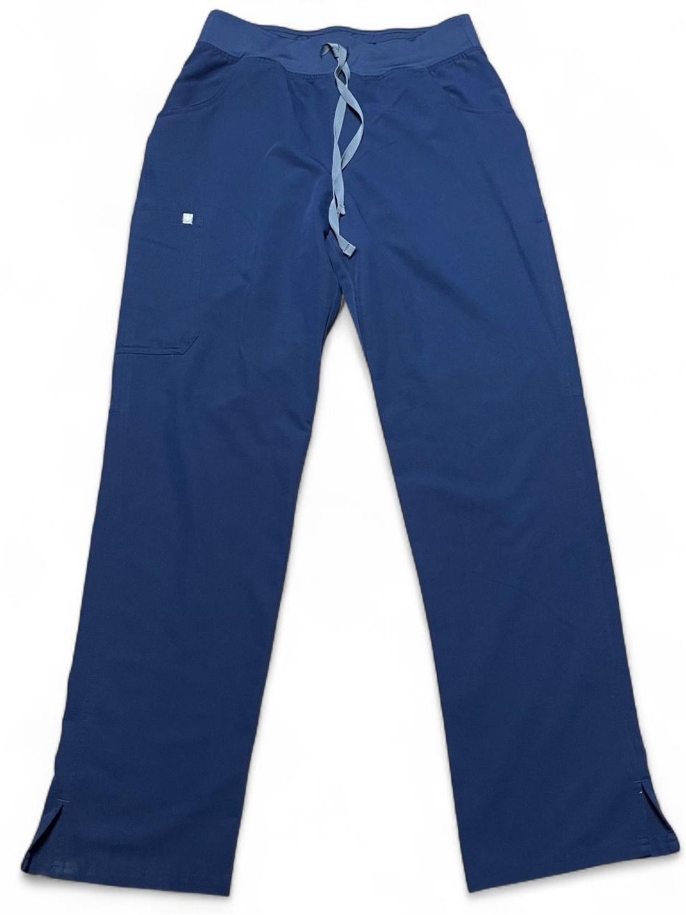 FIGS Kade High-Waist Straight Leg Cargo Scrub Pants Women's Large Tall Navy Blue